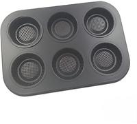 MOLDE DE ACERO PARA 6 TARTALETAS