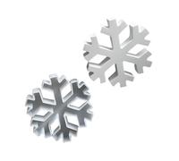 Molde de adorno de Navidad de copo de nieve, molde de silicona flexible para decoración del hogar, yeso, práctica herramienta para hacer joyas, moldes para manualidades para resina