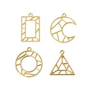 Molde de aleación artística con forma geométrica 3D, ligero, necesario, moldes de herramientas para escritorio, biseles abiertos