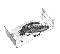 Molde de aleación de aluminio para tartas con forma de pez koi, para manualidades, postres y postres (grande)