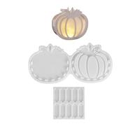Molde de almacenamiento de silicona para Halloween, seguro para alimentos, cesta de calabaza, manualidades, para joyería, cera y decoración navideña, molde de silicona reutilizable para joyas