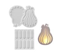 Molde de almacenamiento de silicona para Halloween, seguro para alimentos, cesta de calabaza, manualidades, para joyería, cera y decoración navideña, molde de silicona reutilizable para joyas
