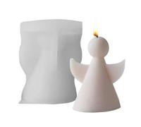 Molde De Ángel 3D - Herramienta De Artesanía De Silicona De 2.91x2.56x3.35 Pulgadas, Diseño Antiadherente De Fácil Liberación, Fabricante Flexible Multiusos | Resina Epoxi Arcilla Cemento Postre