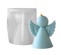 Molde de ángel de silicona | Molde 3D para resina epoxi con forma de ángel | Accesorio para creaciones con desmoldado fácil | para chocolate, jabón, magdalenas y postres