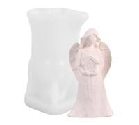 Molde De Ángel - Perr Fabricación De Silicona, Perr Columna De Ángel Para Velas De Aromaeterapia Con Cronómetro De Cronómetro De Yeso | Molde De