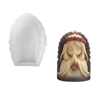 Molde de angelical de silicona reutilizable para difusor de fragancias, artesanía, decoración del hogar, regalo hecho a mano, creación de arte, molde de estatuilla angelical detallada
