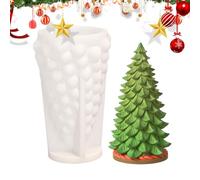 Molde De Árbol De Navidad, Reutilizable Y Portátil, 12.1 X 9 X 6 Cm, Moldes De Velas De Silicona, Tema De JabónDe Resina, Uso Multipropósito, Para Proyectos De Fundición De Resina