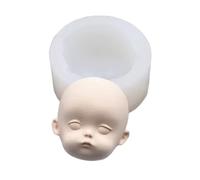 Molde de arcilla de silicona para niños, diseño de cara humana, chocolate, caramelos, pasteles, herramientas de decoración de muñecas