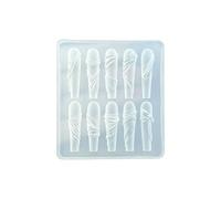 Molde de Arte de Uñas en Forma de Cinta de Resina Transparente para Manualidades Herramientas de Manicura Profesional para Fiestas Bodas Molde de Arte de Uñas en Forma de Cinta de Resina Elegante