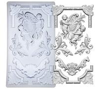 Molde de arte para arcilla polimérica de secado al aire, yeso, marco con cupidos