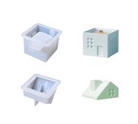 Molde de artesanía de silicona de grado alimenticio fácil liberación para arte de resina vela país cabañas diseño joyería accesorios país molde molde