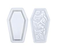 Molde de ataúd de Halloween - Molde de pantalla de lámpara para decoración del hogar - Pantalla de lámpara de fundición de Halloween artesanal para mesa de comedor, baño, estudio, dormitorio, entrada