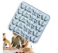 Molde De Baby Shower: Bandeja De Dulces De Chocolate, Forma De Hornear De Silicona | 35 Cell Postre Making Mold, Hoja De Goma Suave Y Flexible Para Decoraciones De Fiestas Navideñas Para Cumpleaños Su