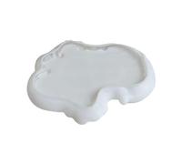 Molde de bandeja de encaje europeo, placa irregular, moldes de resina de silicona, moldes de yeso, molde de resina para organizador, fabricación de molde de cemento de yeso
