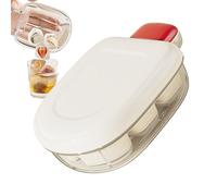 Molde de bandeja de hielo de cubo: rejilla prensada de liberación fácil, caja de contenedores de fabricantes de hielo | Configuración del bloque de enfriamiento de bebidas, solución de congelación reu