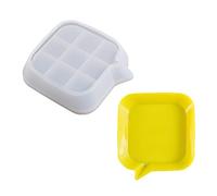 Molde De Bandeja Silicona Plato Resina Molde Fundición Epoxi Artesanía Artesanal Hecha A Mano Arte Decoración Del Hogar Regalo Epoxi Divertido Caja Almacenamiento Cuadrada Nube