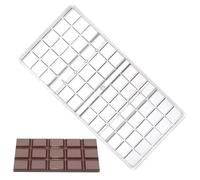 Molde de barra de chocolate: bandeja acrílica transparente para modelado de dulces | Molde duro para la elaboración de dulces caseros, herramientas de pastelería para hornear para la fabricación de