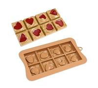 Molde de barra de chocolate, silicona de fácil liberación, moldes de barras de proteínas y energía | para trufa, cocina, vacaciones, manualidades, brownie
