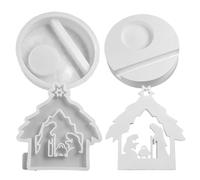 Molde De Belén - Molde Para Fundición De Resina Para Adornos De Belen | Suministros para Manualidades de Jabón y Proyectos Creativos Familiares