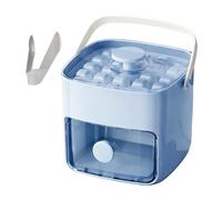 Molde de bloques de hielo Bandeja de bebidas de doble capa con tapa de | Cubo De Bloques De Hielo Pequeño Para Cocina Whisky Cócteles Café Vino Refrigeración Camping-Car Casa Restaurante