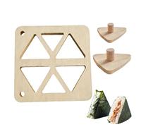 Molde De Bola De Arroz | Prensa Triangular De Madera Japonesa Antiadherente Para, Cómodo Proceso De Elaboración, Molde De Sushi De Bola Triangular, Para Cocinar En Casa, Preparar Com