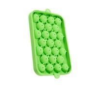 Molde de bola de hielo - 25 compartimentos reutilizable apilable con tapa extraíble - Bandeja para cubitos de hielo de silicona con tapa extraíble - para whisky Bourbon refrigerio Vin Camping-Car