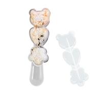 Molde de bolas de arroz de dibujos animados, molde agitador de oso y corazón de estrella, seguro, divertida herramienta para hacer sushi para el hogar, escuela, estudio, viajes, aperitivos, almuerzo