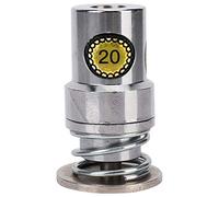 Molde de botón cubierto de tela, molde de prensa de forma de pan redondo de metal, molde de troquel redondo para máquina de prensa manual, hecho a mano para ropa, botón de tela(20L)