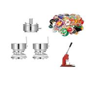 Molde de botón redondo for troquelado insignias, 25/32/50/58MM, piezas for hacer botones DIY, pines redondos en blanco for molde máquina prensa ，Kit de manualidades(32mm Badge machine)