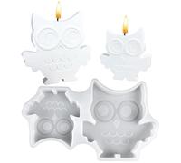 Molde De Búho De Silicona,Molde Manual De Búho Animal 3D Para Resina Epoxi | Reutilizable Para Chocolate Jabón Arcilla Yeso Postre | Arcilla Chocolate Yeso Postre Pastel