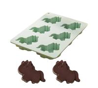 Molde de Caballo para Chocolate,Molde de Escayola de 6 Cavidades | Cubiteras con forma de caballo,para DIY, Caramelos, Hielo, Jabón, Repostería, Pasteles, Gelatinas, Gominolas