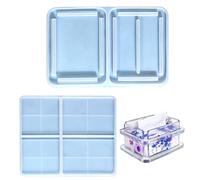 Molde de caja de chales de resina, moldes de silicona para caja de almacenamiento | Fundición de resina epoxi para servilletas artesanales caja de joyería diyy