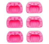 Molde de calabaza de Halloween Mini moldes de silicona 3D de fácil liberación fabricante de gelatina de chocolate 3 piez