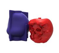 Molde de calavera para forma de resina epoxi, hecho a mano, para decoración y fabricación de jabón derretido