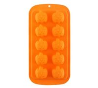 Molde de caramelo de Halloween, moldes para dulces de Halloween,Molde de chocolate de 10 rejillas Molde de caramelo reutilizable de silicona lavable - Halloween proporciona molde de galletas d