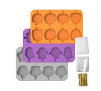 Molde de caramelo de Halloween para hornear | Bonito molde de fantasma - Molde creativo de silicona para caramelos de Halloween, incluye búho, calabaza, fantasma