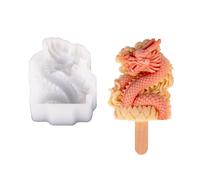 Molde de caramelo de pastel en forma de dragón, molde de silicona, molde de helado, cubitos de hielo, cubitos de hielo, herramientas para hacer cubitos de hielo, fabricantes, popsil para hornear
