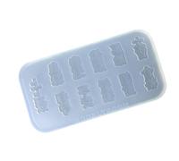 Molde de caramelo de silicona flexible para fondant con caracteres chinos, tema de manualidades, adecuado para hornear y manualidades, molde de silicona de grado alimenticio