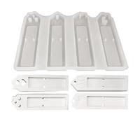 Molde de cemento | Moldes de fundición de silicona | 4 cavidades para decoración del hogar moldes de yeso para hacer manualidades, soporte decorativo de dinero en efectivo herramienta de fundición