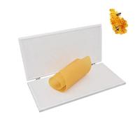 Molde de cera de abeja, 41,4 x 19,6 cm, máquina de base con fácil desmoldado, herramienta de prensa de peine para suministros y equipos de apicultura