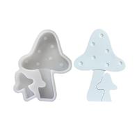 Molde de Champiñón,Molde De Resina Para Setas | Resistente Al Calor Para Decoración De Galletas Jabón Artesanías Y Caramelos Gominolas