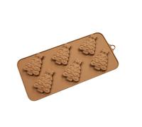 Molde de chocolate | 6-Cavity Easy Demolding Festive | Food Grade Silicone Deep Mould for Party Birthday Baking Dessert Home Festival Cooking Holiday Kitchen Celebration
