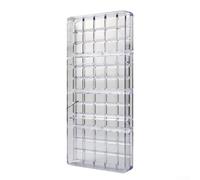 Molde de chocolate apto para alimentos para hacer dulces y gelatinas, plástico transparente duro sin acabado, apto para cocina doméstica y uso profesional (cuadrado)