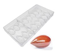 Molde de chocolate con forma de oliva, de policarbonato, molde de chocolate 3D para caramelos