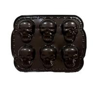 Molde de Chocolate Cráneo,Molde de Cráneo de Aluminio Seguro - Molde de Silicona para Dulces Gomas de Navidad Cocina Halloween Hornear