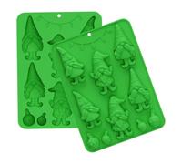 molde de chocolate de Navidad -22.5x16.4x1.8cm bandeja de de silicona GNOME, herramienta de liberación fácil | Ideal para gelatina, postre, arcilla, gomosa, magdalena, hornear, hazlo -tú