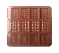 Molde de Chocolate - Molde Cuadrado de 12 Huecos - Molde para Hornear - Para Fiesta de Vacaciones Postre Caramelo Pastel Jalea Reunión