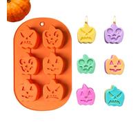 Molde de Chocolate | Molde de Silicona 6 Cavidades Halloween Otoño | Forma para Decoración de Pasteles, Fondant y Pastelería | Para Resina Snacks Vela Jalea Hielo Dulces de Fiesta