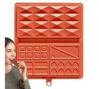 Molde de chocolate - Molde de silicona para chocolate | Molde antiadherente de postre de caramelo | Moldes de barra energética casera de fácil liberación para amigos, familia, niños y niñas