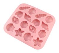 Molde de chocolate para fondant, cuenco de estrella de mar, molde de silicona, mousses, herramienta de decoración de tartas, vela, jabón, fácil de limpiar, herramienta de horneado de chocolate, fácil